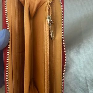 RED LEATHER WALLET